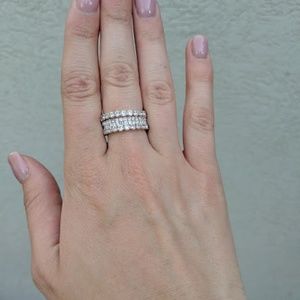 Beautiful CZ Adjustable ring